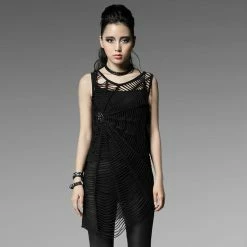 Punk Rave Gothic Top - Cobweb -KILLSTAR SALES punk rave gothic top cobweb 13