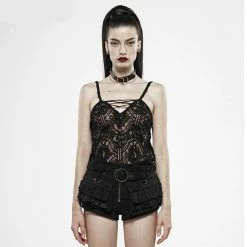 Punk Rave Strappy Top - Opium