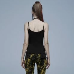 Punk Rave Strappy Top - Rebel & Romance Solid -KILLSTAR SALES punk rave strappy top rebel romance solid3