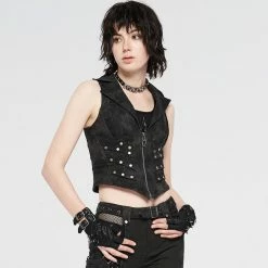 Punk Rave Waistcoat - Rebellion -KILLSTAR SALES punk rave waistcoat rebellion3