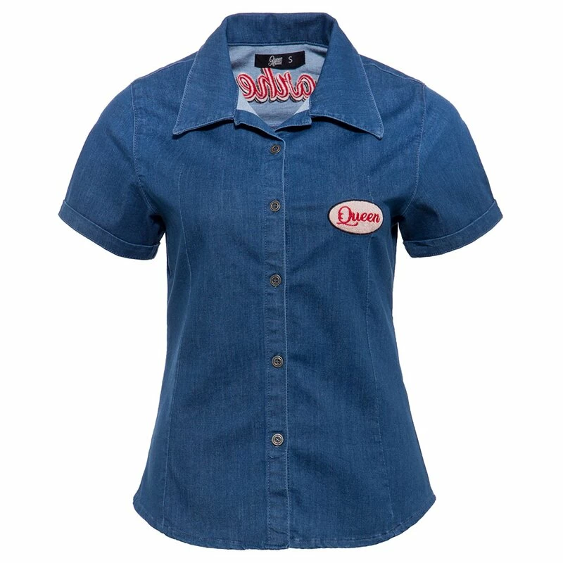 Queen Kerosin Denim Blouse - Gearhead 3 Queen Kerosin Denim Blouse - Gearhead