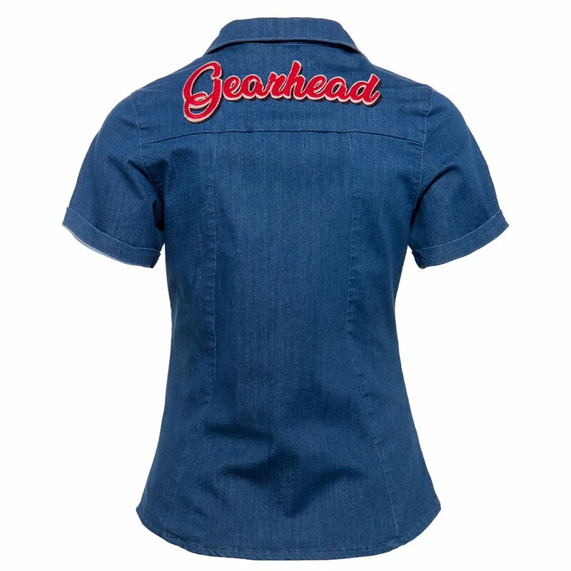 Queen Kerosin Denim Blouse - Gearhead 4 Queen Kerosin Denim Blouse - Gearhead - Image 2