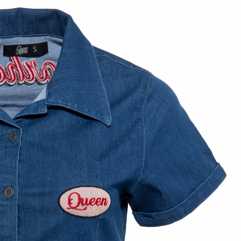Queen Kerosin Denim Blouse - Gearhead 5 Queen Kerosin Denim Blouse - Gearhead - Image 3