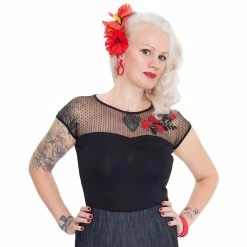 Queen Kerosin Vintage Top - Roses
