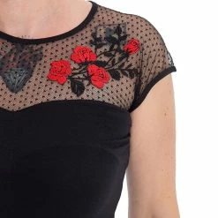 Queen Kerosin Vintage Top - Roses -KILLSTAR SALES queen kerosin vintage top roses 13
