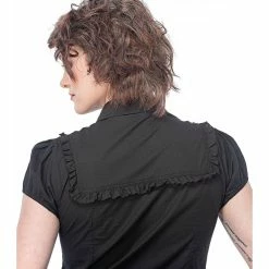 Queen Of Darkness Blouse - Ruffle Shirt -KILLSTAR SALES queen of darkness blouse ruffle shirt5