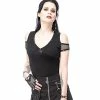 Queen Of Darkness Gothic Top - Mesh & Studs -KILLSTAR SALES queen of darkness gothic top mesh studs 1