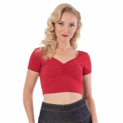 Steady Clothing Crop Top - Isabelle Red