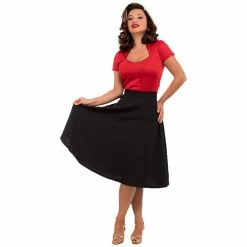 Steady Clothing Top - Piped Sophia Red -KILLSTAR SALES steady clothing top piped sophia red5