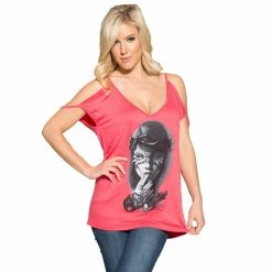 Sullen Angels Girlie Top - Catrina Double Strap Pink