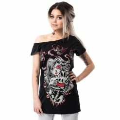 Vixxsin Off-Shoulder Top - Cat Muerte